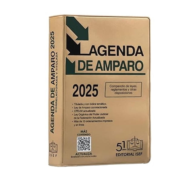 Libro Agenda De Amparo 2025 Tapa Blanda, Autor Ediciones Fiscales Isef, Editorial Ediciones Fiscales Isef