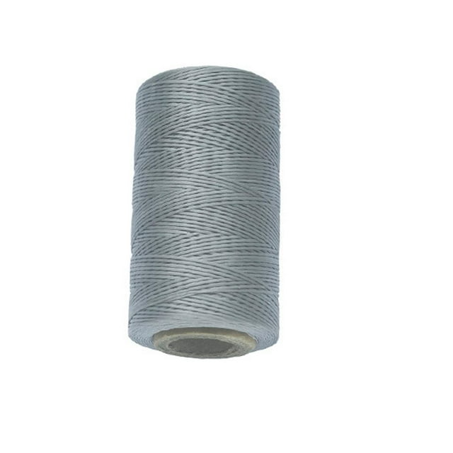150D 0.8mm Leather Sewing ed Thread-Practical Long Stitching Thread for Leather Craft DIY/Bookbinding/ Shoe Repairing/Leather Projects Grey