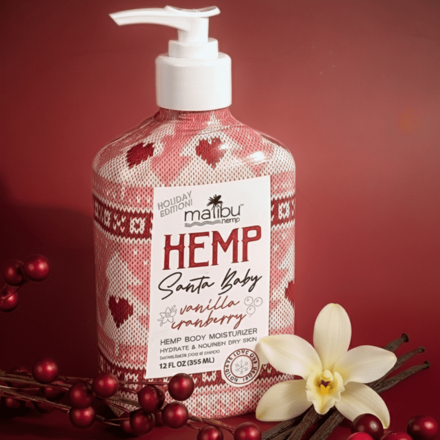 Malibu Hemp Santa Baby Limited Edition Moisturizing Body Lotion
