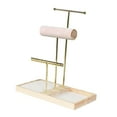 thumbnail image 4 of QccHieUs Jewelry Stand Organizer Necklace Holder Multifunctional Sturdy Accessory Earring Gold, 4 of 9