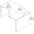 thumbnail image 5 of Series C 60 x 43 RH L-Bow Desk in Hansen Cherry - Engineered Wood, 5 of 6