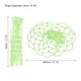 thumbnail image 2 of Unique Bargains 17.7' Luminous Basketball Net Replacement 12 Loops Portable Outdoor Hoop Goal Mesh, Green, 2 of 6