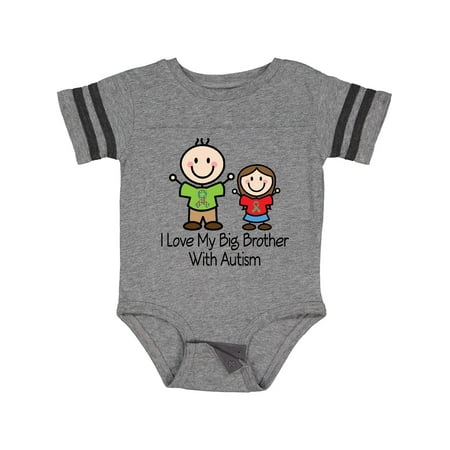 

Inktastic I Love My Brother with Autism Gift Baby Girl Bodysuit