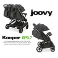 thumbnail image 3 of Joovy Kooper RS2 Lightweight Travel Double Stroller Featuring Dual Snack Trays, One-Handed Fold, Multi-Position Reclining Seats, Adjustable Leg Rests, and 2 Zippered Pockets for Storage, 3 of 5