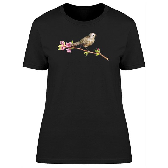 Florl Bird On A Branch Tee Women's -Image by Shutterstock