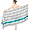 thumbnail image 2 of SUN CUBE Microfiber Beach Towel, Quick Dry Sand Free Beach Towel, Lightweight, Compact for Travel Swim Sports Camping, Packable Sand Resistant Towel Adult, Light Grey 60x30 Inches, 2 of 8