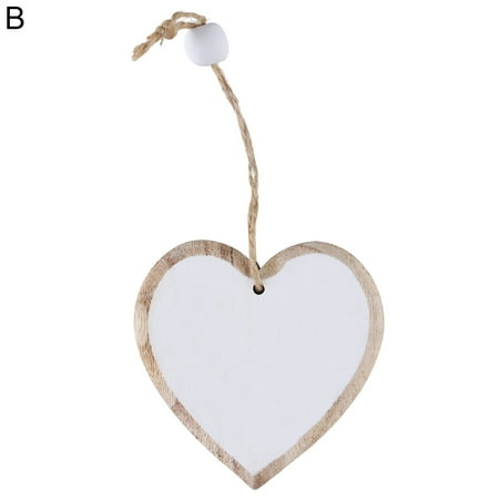 

Nice-looking Heart Pendant Romantic Wood DIY Crafts Hanging Heart Decor Party Supplies