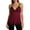 RD1, variant on Women’s Striped Lace Trim Camisole, Punk Spaghetti Strap Tank Top, Casual Summer Contrast Trim V-Neck Cami Hot Pink M