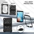 thumbnail image 6 of Case for iPad 6th/5th Generation Case 9.7'' [360 Rotating Hand Strap] &Stand&Shoulder Belt, Drop-Proof Case for iPad 6th/5th/ Air 2/ Pro 9.7,Black&Black, 6 of 11