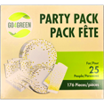 thumbnail image 5 of Go4Green Party Pack with Disposable Paper Plates, Cups, Napkins, Table Cover & Composable Cutlery Set for 25 People, 176 Pieces, 5 of 5