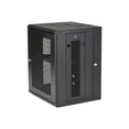 thumbnail image 1 of StarTech.com 15U 19 Pouces Wall Mount Network Cabinet, 16 Pouces Deep Hinged Locking IT Network Switch Depth Enclosure, Assembled Vented Computer Equipment Data Rack with Shelf & Flexible Side Panels 15U Vented Cabinet 15 Pouces - - Armoire - 4 Poteaux - Montable au Mur - Noir - 15U - 16 Pouces, 1 of 8