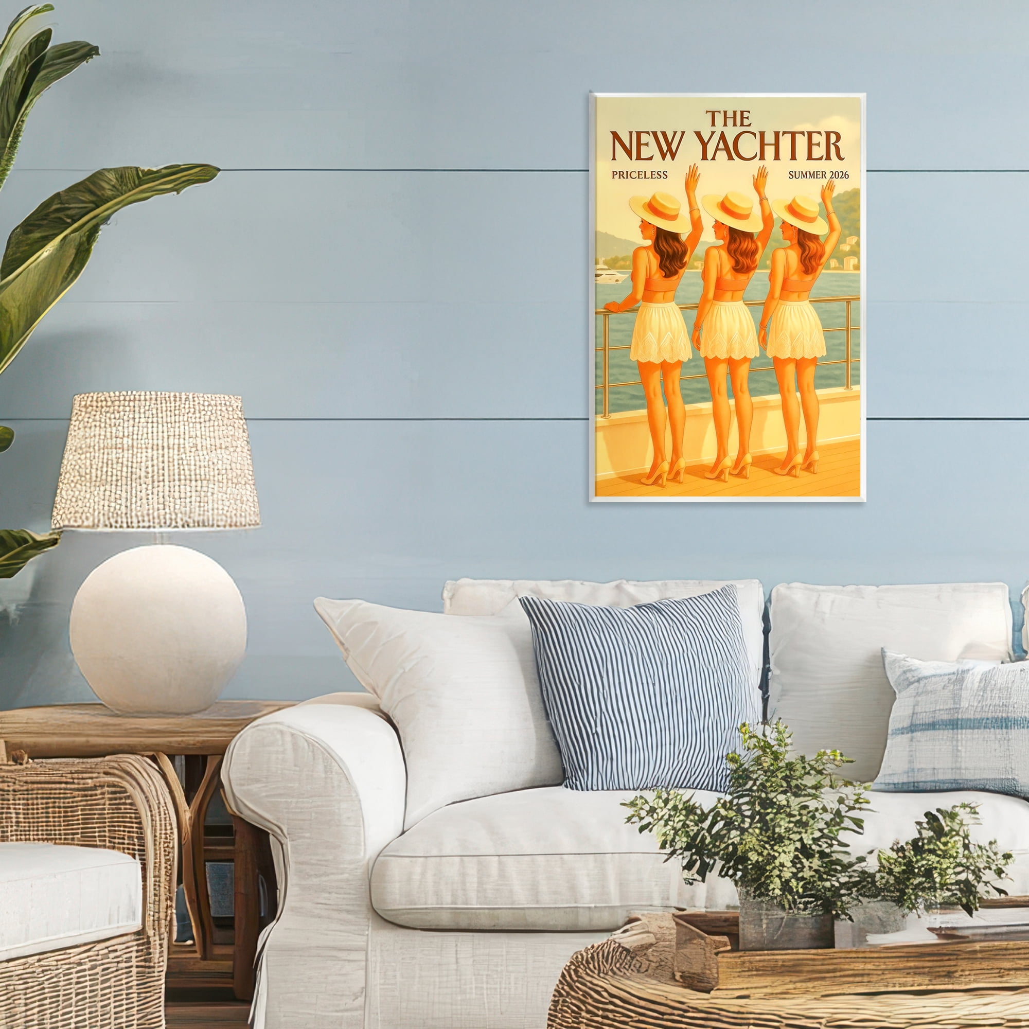 Stupell Industries Magazine Parody Fashion Trio Wall Plaque Art, design by Grotto Studios