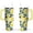 Yellow-33, variant on 40oz Yellow Lemon Pattern Stainless Steel Flip Straw Tumbler Spill Proof Travel Cup Double Wall Vacuum Insulated Coffee Mug with Top Handle