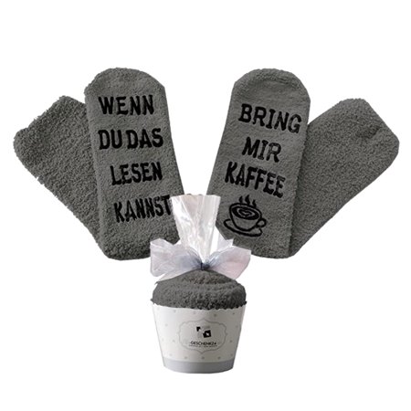 

FAIOIN Cozy Socks For Women Novelty Socks Funny Socks Funny Test Socks Thick Socks WENN DU DAS LESEN KANNST