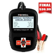 Foxwell BT100 Pro 12V Car Battery Tester for Flooded AGM GEL 100 to 1100CCA 200AH Test Battery Analyzer Automotive Batteries Scanner Analyzer Car Diagnostic Tool