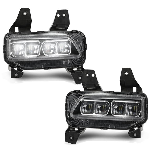 Front LED Driving Lamp Fog Light Kit Left & Right Fit For 2020-2022 Kia Telluride