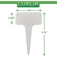 thumbnail image 2 of LUXLIA 200 X Plant Labels (Waterproof & UV Resistant) White T-Type Garden KW09, 2 of 5
