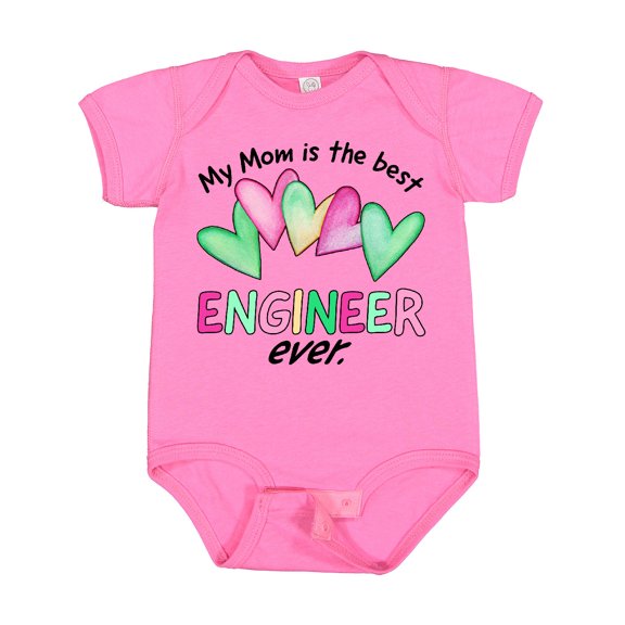 Inktastic My Mom is the Best Engineer Ever Boys or Girls Baby Bodysuit
