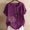 Purple, variant on Womens T Shirts Printed Short Sleeved Plus Size Linen Tee Loose Fit Summer Tops 2026 Fashion