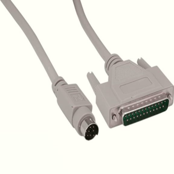 SANOXY Cables and Adapters; 6FT Mini-DIN 8 to DB25 Serial Cable, Mac to Modem Cable, Male to Male, Foil Shielded, Compatible with Vintage Apple Macintosh