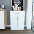 thumbnail image 1 of HomeRoots 473313 Ligh Oak & White Pantry Cabinet, 1 of 1