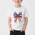 thumbnail image 2 of T-Shirt pour Enfants, Imprimé de la Fête de l'Indépendance à Manches Courtes et Col Rond, Haut Décontracté et Polyvalent pour Garçons et Filles de 3 à 15 Ans, 2 of 5