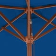 thumbnail image 3 of vidaXL Outdoor Parasol with Wooden Pole 59.1"x78.7" Terracotta, 3 of 24