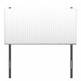 thumbnail image 3 of Star Headboard, Abstract Diamond Stars Theme Pattern Infinity Geometric Minimalistic Contemporary, Upholstered Decorative Metal Bed Headboard with Memory Foam, Twin Size, White Black, by Ambesonne, 3 of 4