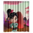 thumbnail image 1 of TOUXIHAA Wreck It Ralph Shower Curtain Bathroom Curtain Set with Hooks Size 60x72 inches, 1 of 5