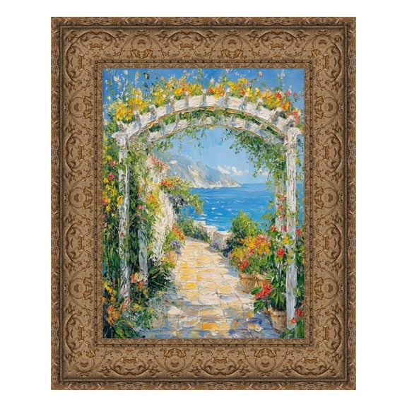 Wide Dark Gold Ornate Vine Picture Frame 30x40 frame