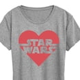 thumbnail image 3 of Star Wars - Valentine Heart Logo - Women's Short Sleeve Graphic T-Shirt, 3 of 5