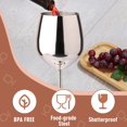 thumbnail image 2 of Wine Glasses Set Stainless Steel Unbreakable 500mL (2-Pack), 2 of 7