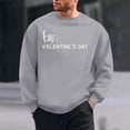thumbnail image 1 of Amzcrzy Sudadera Para Hombre, Con Estampado De Corazones, Informal, De Manga Larga Y Cuello Redondo, Con Capucha, Color Gris, Xl, 1 of 6