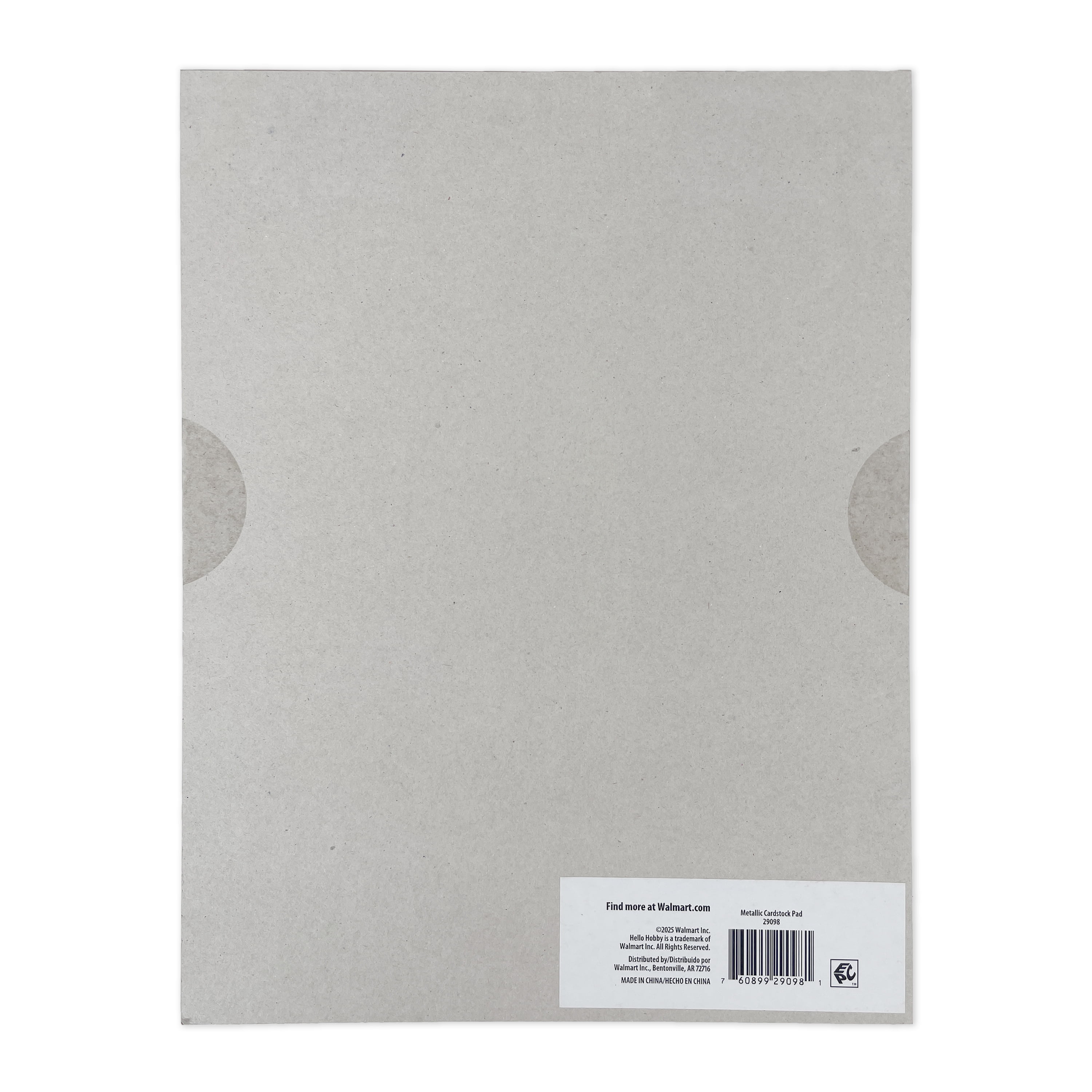 Hello Hobby Metallic Ink 8.5x11 Paper and Cardstock Combo Pad for Scrapbooking and Crafting