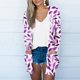 thumbnail image 2 of Mujeres de Manga Larga Tops de Impresión Casual Blusa de Bolsillo Cardigan Algodón Poliéster, Moda Señoras Top para el Uso Diario Y Casual de Primavera, 2 of 9