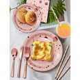thumbnail image 3 of 201PCS Birthday Party Supplies, Pink and Rose Gold Tableware Set with Paper Plates Napkins Cups Straws Plastic Tablecloth Forks Knives Spoons Serve 25 for Men Women Kids Birthday Party Decor, 3 of 6