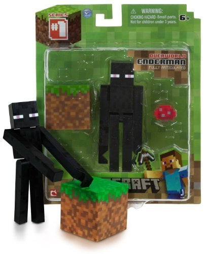 Minecraft Overworld Enderman 3” Figure Accessories~Fully Articulated~Series 1