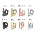 thumbnail image 4 of 1PC Gold Plated Rhinestone Teeth Grillz Gangsta Body Jewelry Mold Kit Hip Hop Tooth Caps Top Bottom Grill Rapper Dental Jewelry BLD, 4 of 6