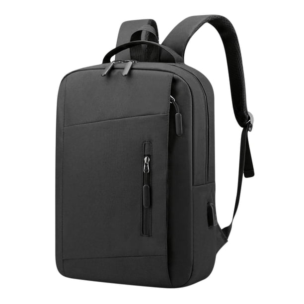 Mochila para hombre de 15,6 pulgadas con carga USB, impermeable, para ordenador portátil, informal, de negocios