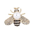 thumbnail image 1 of Broche de , insignia de solapa, alfileres para bufanda, decoración de aleación, broches de joyería con diamantes de imitación para regalos, ropa, Blanco, 1 of 8