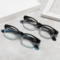 thumbnail image 3 of 3 Pairs Small Square Reading Glasses Spring Hinges Readers, 3 of 3