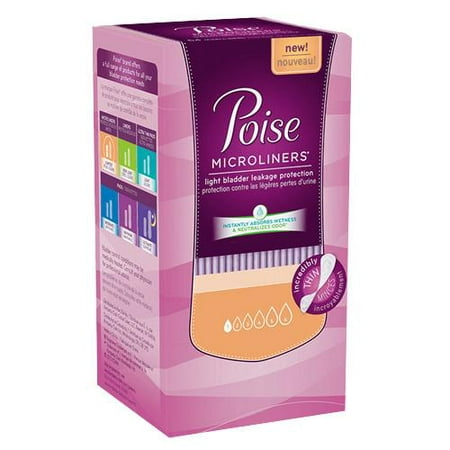 Poise® Microliners Lightest Bladder Control Pad, 6.9 Inch Length