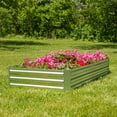 thumbnail image 3 of Sunnydaze 71" x 35" x 12" Rectangular Silver Galvanized Steel Raised Garden Bed, 3 of 10