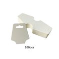 thumbnail image 4 of Dalazy 100 Pieces Hairpin Display Kraft Paper Cards Head Rope Jewelry Cardboard Double Back Hang Home Shop Storage White, 4 of 6