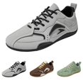 thumbnail image 4 of NOKIO Men's Retro Sneakers Summer Versatile 𝖫a𝖼e Up Running Shoes Comfortable L𝗈w Top Walking Shoes with Cushioned Sole, Wide Toe Casual Fashion Sports Shoes for Back to College, 4 of 6