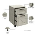 thumbnail image 3 of Bush Furniture Knoxville 2 Drawer Mobile File Cabinet in Cottage White, 3 of 7