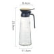 thumbnail image 2 of Botella de aceite Dispensador de aceite de oliva de vidrio Botella Dispensador medidor de vinagre de aceite de cocina de vidrio, 2 of 6