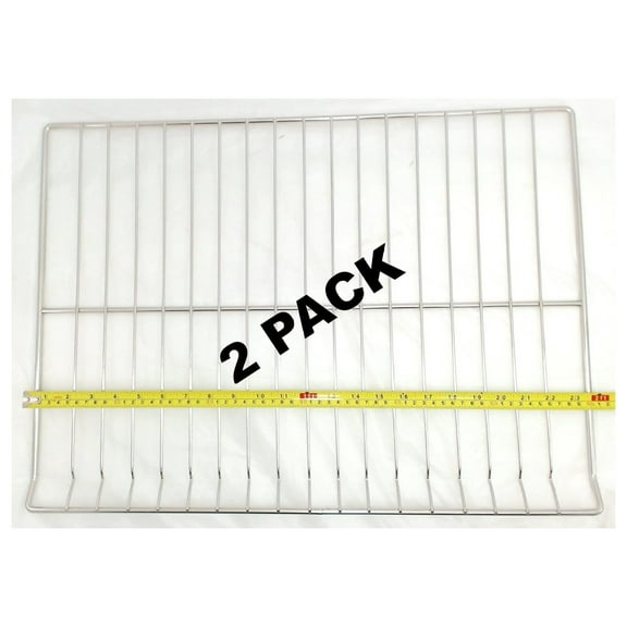 2-Pack Universal Oven Rack Replacement for Hotpoint, AP5665850, PS6447646, WB48T10095 - Durable Steel Construction, Fits Standard Oven Models