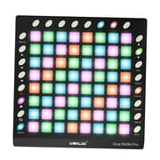 Portable USB MIDI Drum Pad Controller, 64 Backlit Pads, 24 Buttons, Built-in Sound Module