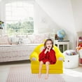 thumbnail image 3 of Clearance Sales today Plush Foldable Kids Sofa Backrest Armchair 2 In 1 Foldable Children Sofa Cute Cartoon Lazy Sofa Children Flip Open Sofa Bed for Living Room Bedroom without Liner Filler, 3 of 3